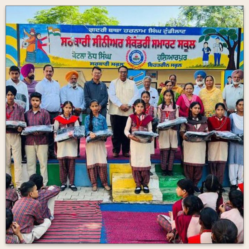 "Presiding over Educational Outreach programme of Kaushal Foundation in Hoshiarpur District."